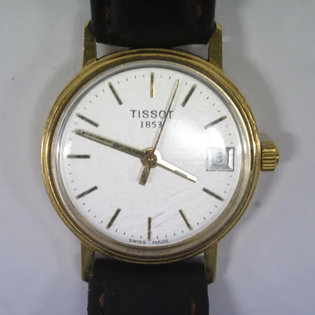 TISSOT 1853, DAMARMBANDSUR, 18K GULD.