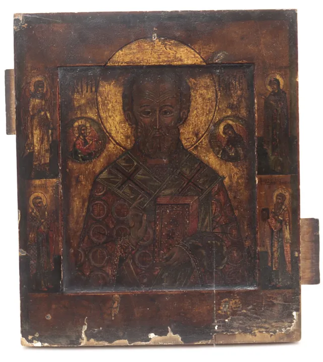 RUSSIAN SCHOOL, 19TH CENTURY. Saint Nicholas.