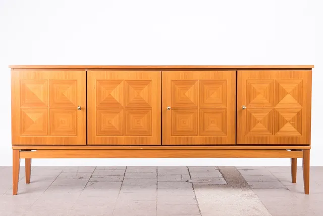 Sideboard, Nussbaum, 1960er Jahre, Deutschland.