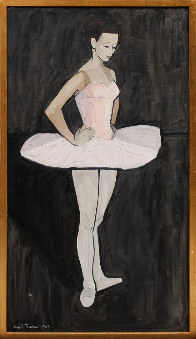 BIRGIT FORSSELL. Ballerina, olja på duk, signerad och daterad 1959.