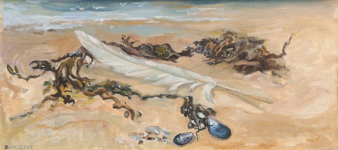 BETH ZEEH. ""SVARTFJÄDERN", VIKEN". — Paintings — Crafoord Auktioner Lund