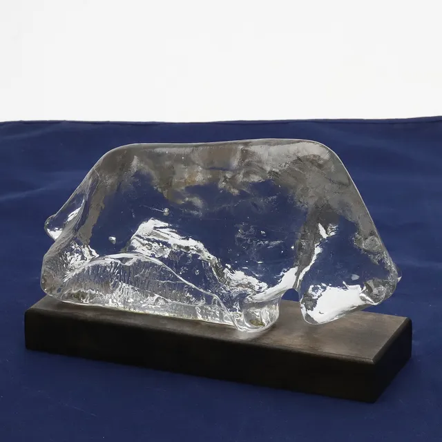 UNO WESTERBERG. SKULPTUR, glas, Pukeberg.