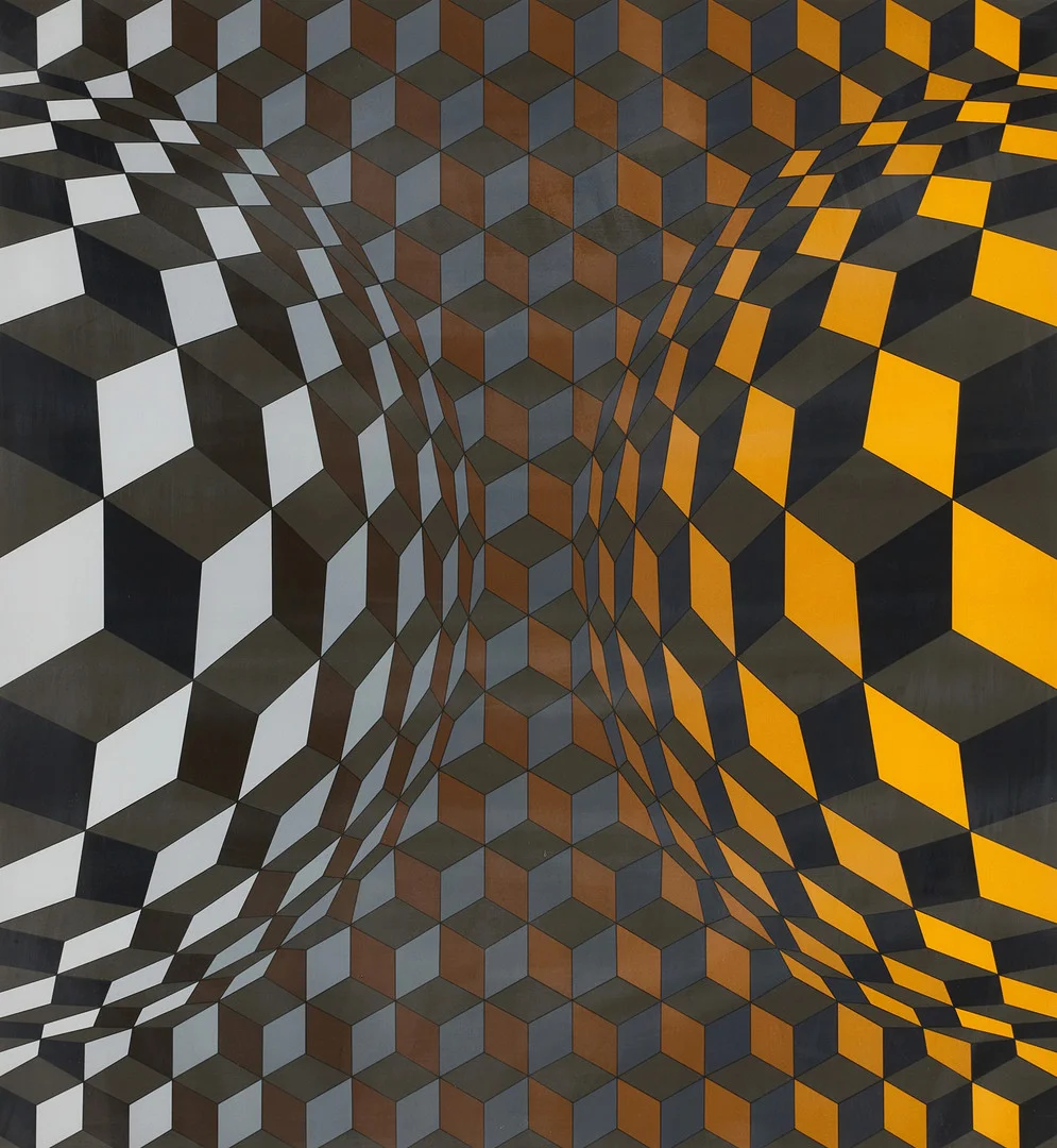 VICTOR VASARELY (FRANKRIKE, 1906–1997). geometrisk komposition, signerad och numrerad 61/275, serigrafi. — Engravings & Prints — Crafoord Auktioner Stockholm