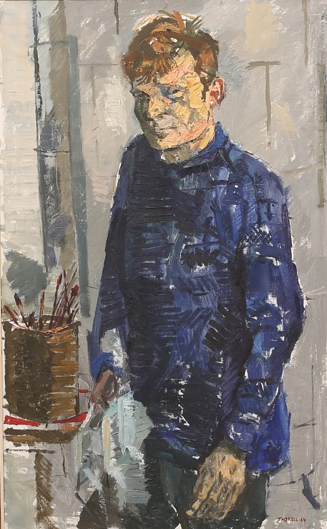 PÄR THORELL. Olja på duk, signerad och daterad 64. — Paintings — RA Auktionsverket Norrköping