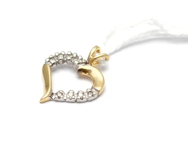 Hänge, med små diamanter 14K 1,1g
