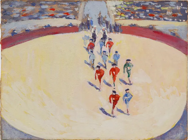 ATTRIBUTED TO MANOLO HUGUÉ. Bullring.