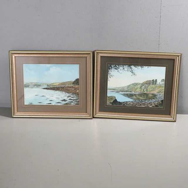 JOHN PARRY (20TH/21ST CENTURY). ESTUARY SCENES, WITH YACHTS A PAIR.