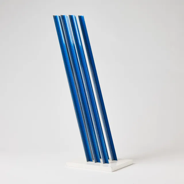 LARS ERIK FALK (1922-2018). "Modul i blått 30A", skulptur, signerad under sockel.