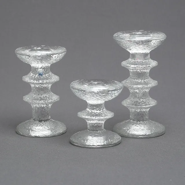 TIMO SARPANEVA. Ljusstakar, 3 st, "Festivo", Iittala, Finland.