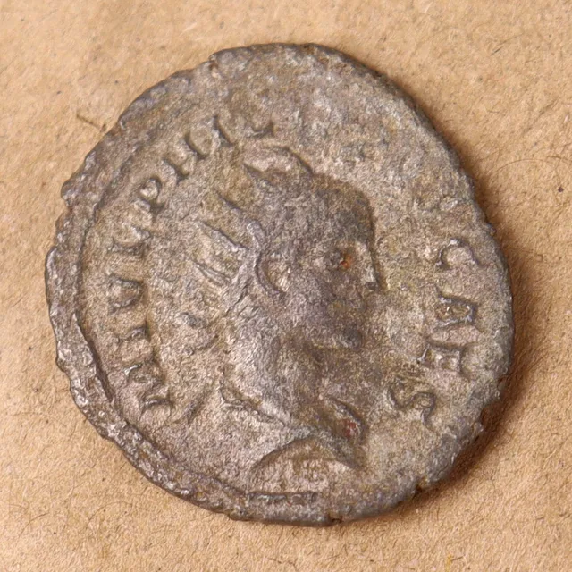 ROMERSKT MYNT, dubbeldenar, Marcus Julius Philippus, Filip II, (244–249 e.kr), silver.