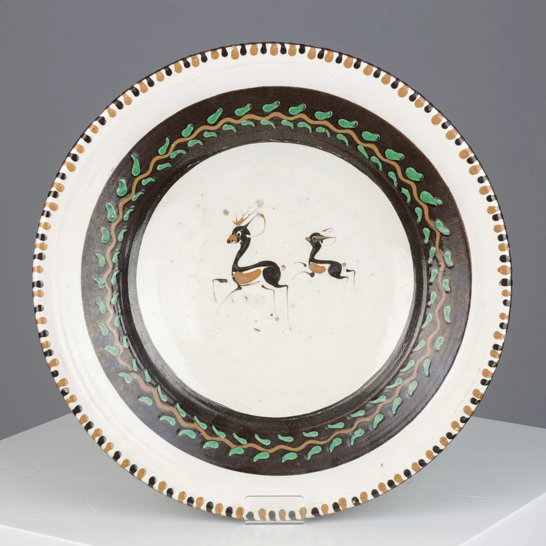 Herman A. Kähler, fad af glaseret keramik, 1930'erne. — European — Palsgaard Kunstauktioner