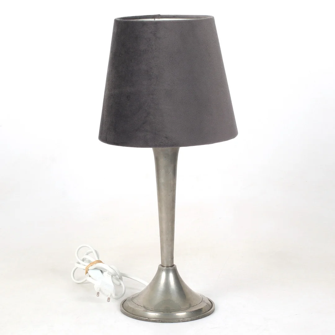 BORDSLAMPA, tenn, Swedish Grace, GAB, 1929. — Table Lamps — Stadsauktion Sundsvall