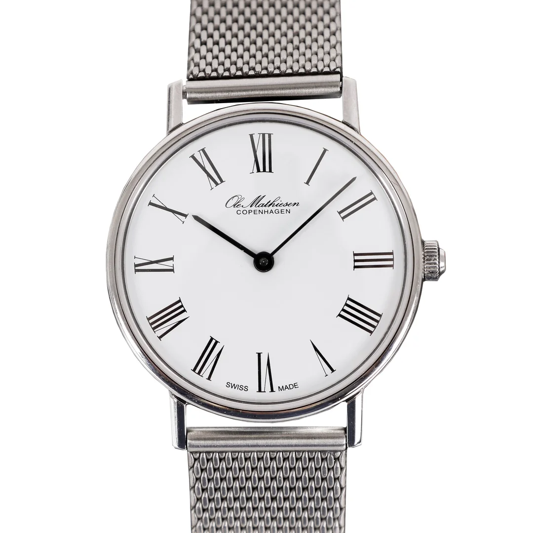 Ole Mathiesen: Classic women's watch made of steel, Ø28 mm. — Watches and clocks/Ladies watches — Lauritz