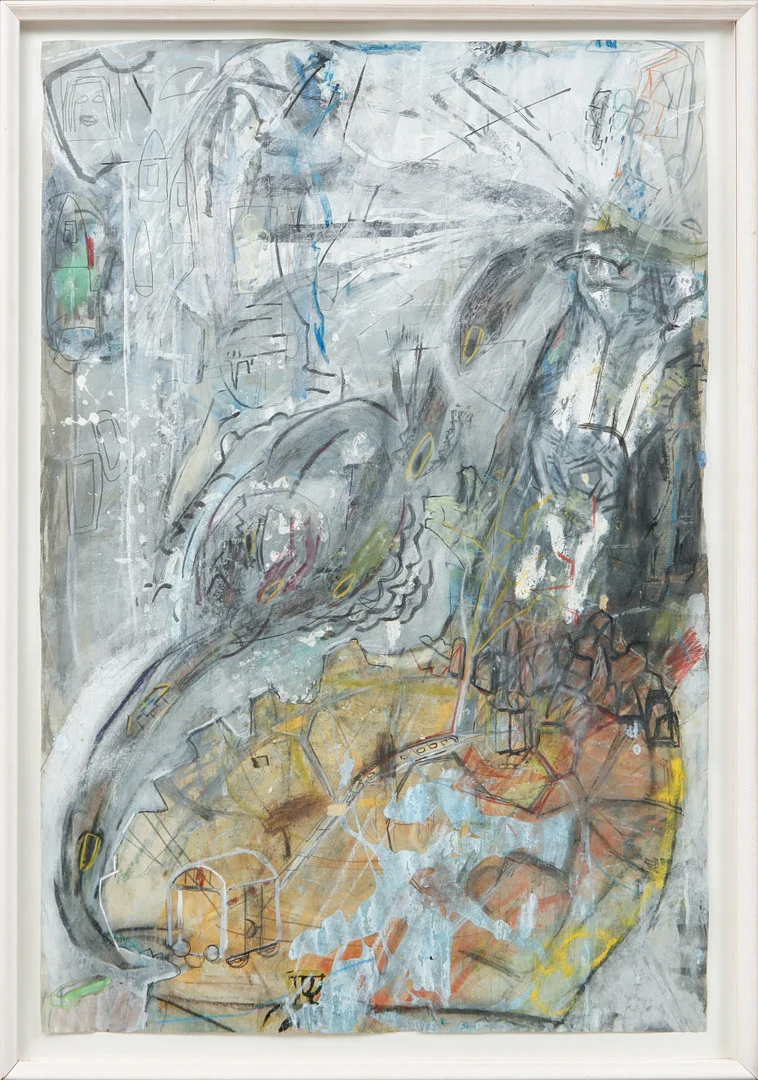 KENT LINDFORS. "Ned mot Compostela", blandteknik, signerad. — Paintings — Göteborgs Auktionsverk