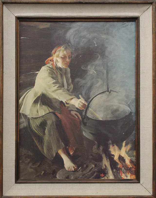 REPRODUKTIONSTRYCK, efter Anders Zorn.