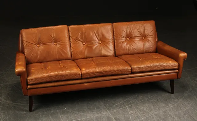 Svend Skipper. Sofa af læder