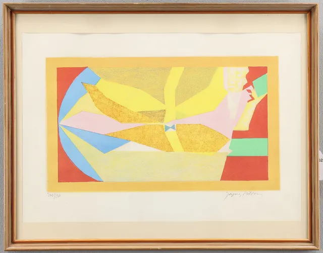 JACQUES VILLON. Färglitografi 200/220/ signerad.