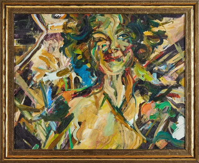 ELIN KÄLLMAN. Utan titel, olja på duk, 40 x 50 cm.