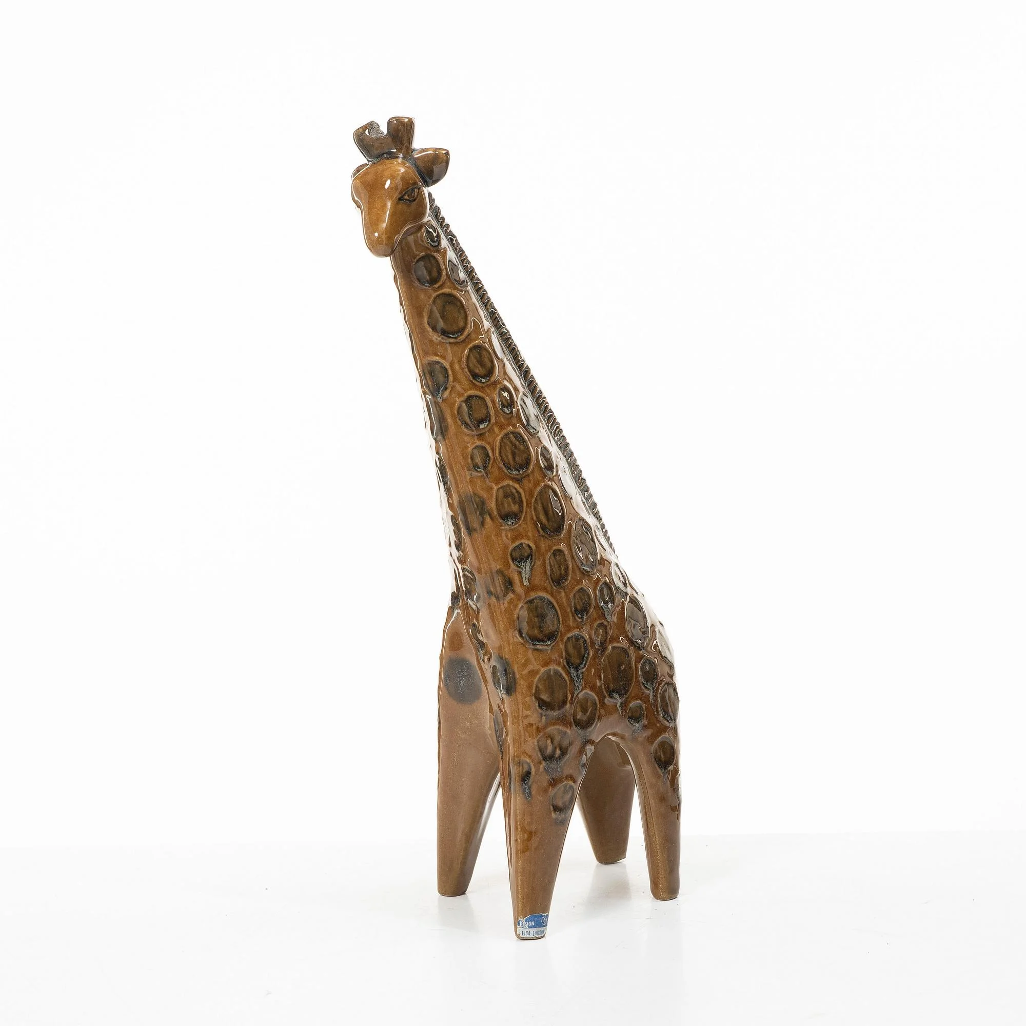 Lisa Larson, figurin, stengods, "Giraff", ur serien "Stora Zoo", Gustavsberg. — Keramik & Porslin/Skandinaviskt — Bukowskis