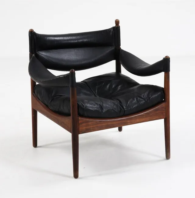 Kristian S. Vedel for Søren Willadsen. Armchair, rosewood, model 'Modus'