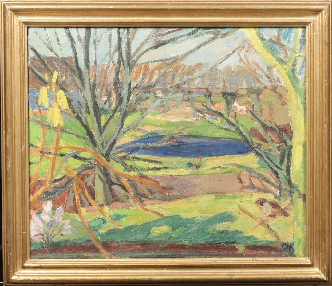 Ole Kielberg. Daugløkke 1943 — Paintings and sculptures/Modern pictorial arts — Lauritz