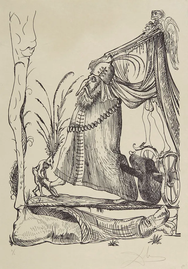 Dali, Salvador — Fra serien "Les Songes drolatiques de Pantagruel" 1973