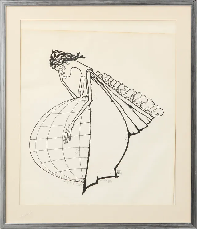 EWERT KARLSSON (EWK). "Moder Jord", serigrafi, signerad och numrerad 39/50.