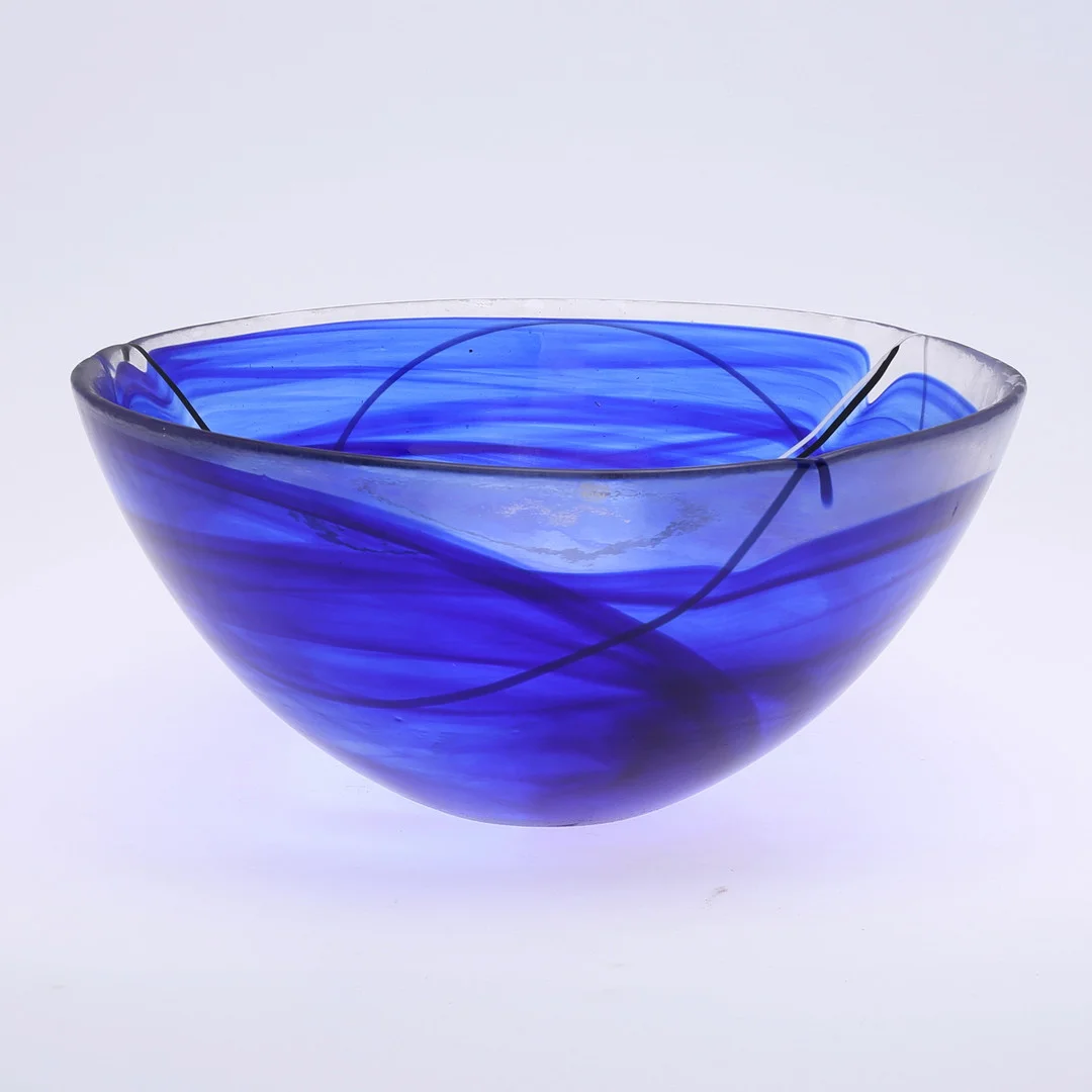 ANNA EHRNER. Skål, glas, "Contrast", Kosta Boda. — Art glass — Auktionshuset Thelin & Johansson