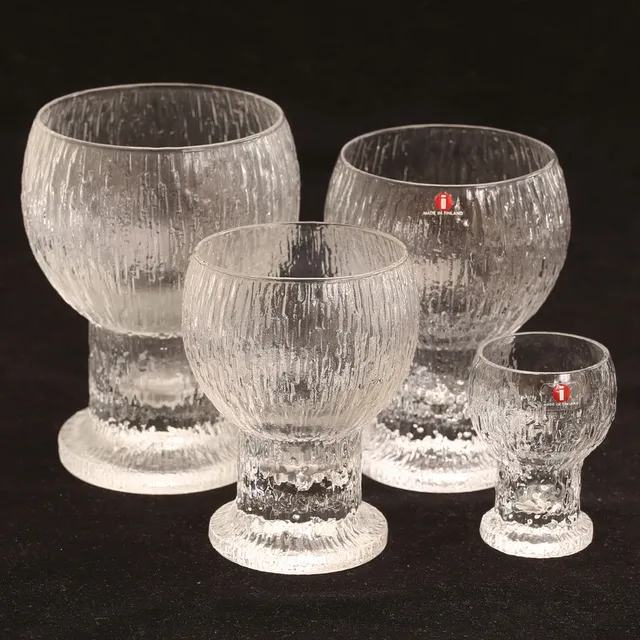 TIMO SARPANEVA. Glas, 26 delar, "Kekkerit", Iittala, Finland.
