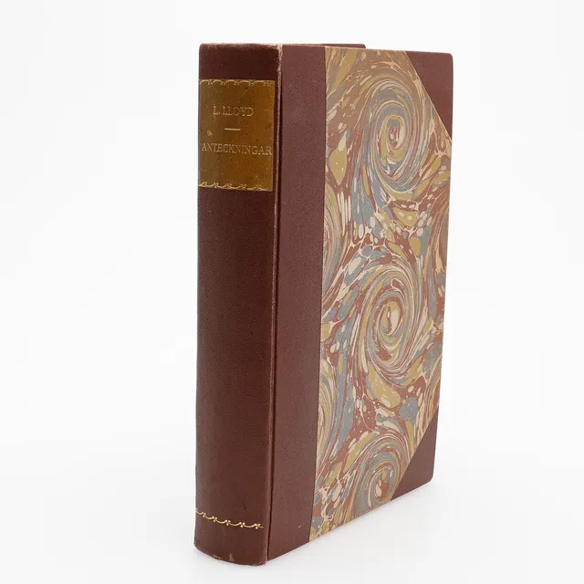 LLOYD, LLEWELLYNS ANTECKNINGAR UNDER ETT TJUGOÅRIGT VISTANDE I SKANDINAVIEN I TVÅ DELAR1855 MED LITOGRAFIER OCH TRÄSNITT.