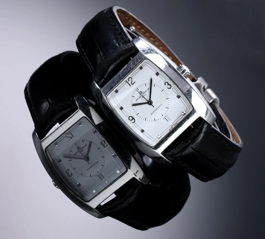 Baume & Mercier 'Hampton'. Dameur i stål med original rem og spænde, ca. 2000 — Watches and clocks/Ladies watches — Lauritz