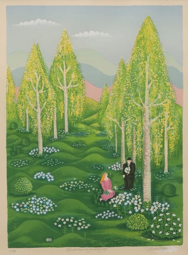 MARION BELIN. "VÅR", signerad och numrerad 114/390.