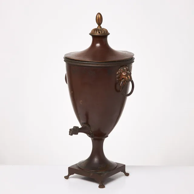 OTTO FREDRIC RICHMAN. Samovar, Empire, 1800-talets första hälft, Falun, signerad undertill.