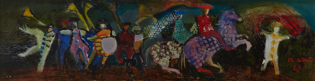 Rittun, Thorstein — "Karneval" 1963 — Kunst/Maleri — Blomqvist