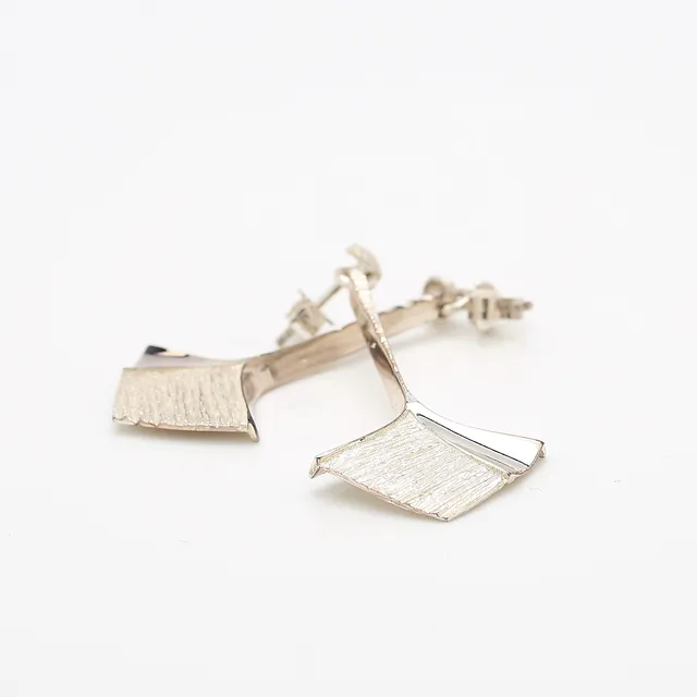MATTI HYVÄRINEN. Örhängen, ett par, sterlingsilver.