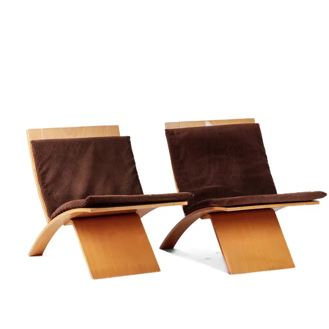 Jens Nielsen. Two armchairs model 'Laminex' (2)