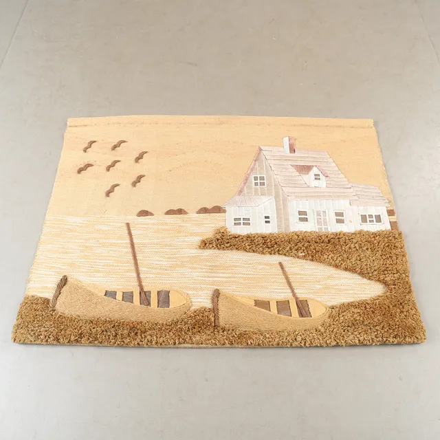 VÄGGBONAD, kustmotiv, 92 x 124 cm.