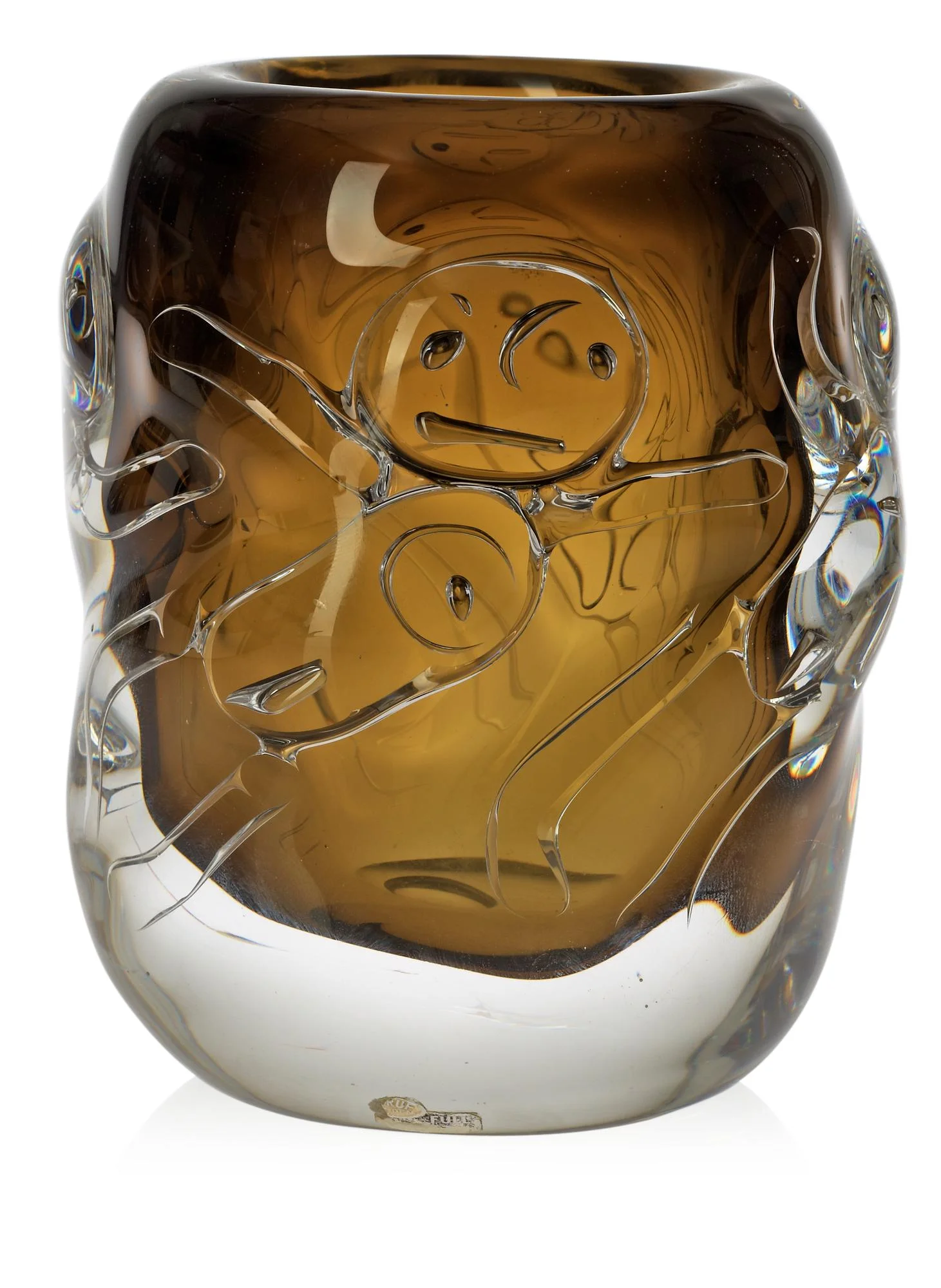 BENGT EDENFALK, vas, "Talatta", Skruf glasbruk 1961. — Bukowskis