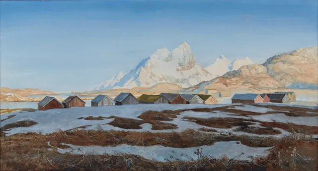 Harr, Karl Erik — "Fjære- naustan. Senvinter"