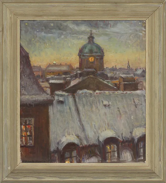 ELSA SCHULTZ-MOBERGER, olja på duk, sign.
