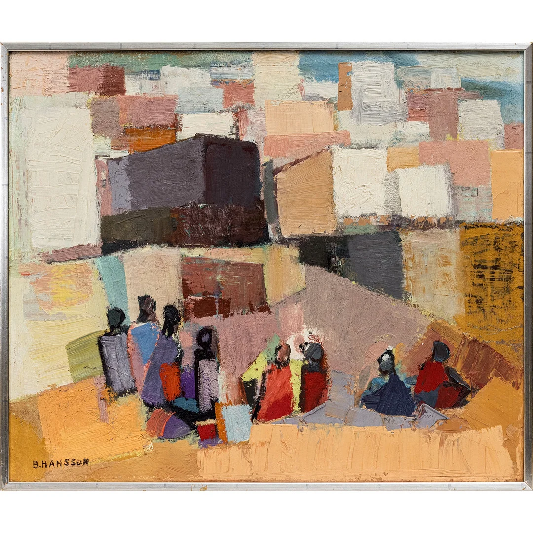 BRITA HANSSON. olja på duk, signerad. — Paintings — Stockholms Auktionsverk Göteborg