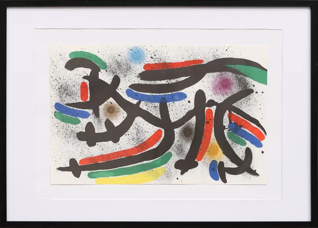 JOAN MIRÓ. Originallitografi ur Lithographe I.