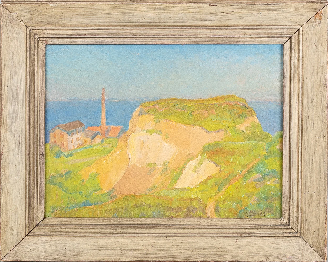 DICK BEER. Olja på pannå, "Tegelbruket no 2", Ven -39. — Paintings — Stockholms Auktionsverk Helsingborg