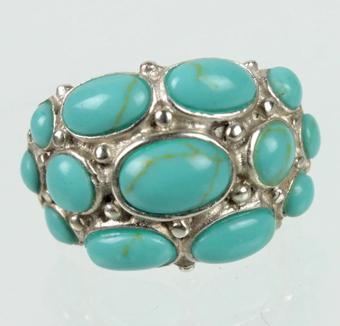 Türkis - Ring, Silber 925. — Rings — Auktionshaus Bossard