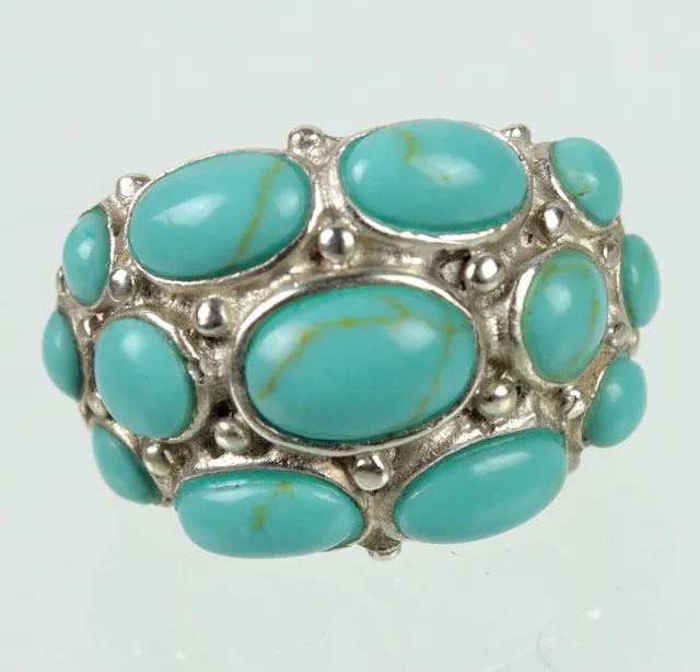 Türkis - Ring, Silber 925.
