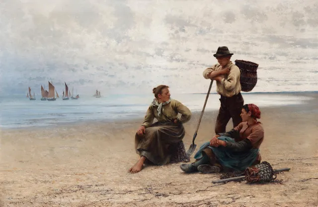 August Hagborg, Konversation vid havet.