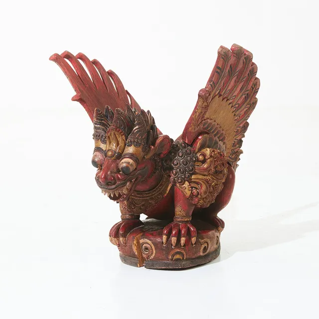 TRÄSKULPTUR, 1900-tal, Indonesien, skuren dekor.