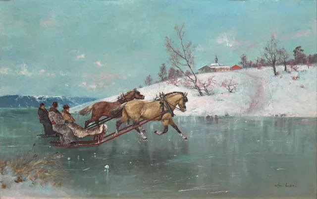 Ender, Axel — Sledefart på isen