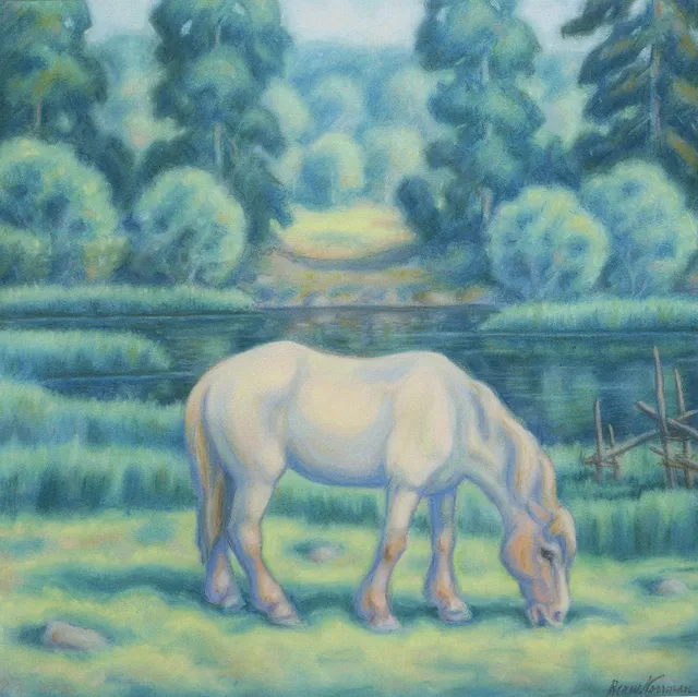 ARAM NORRMAN. pastell, signerad.