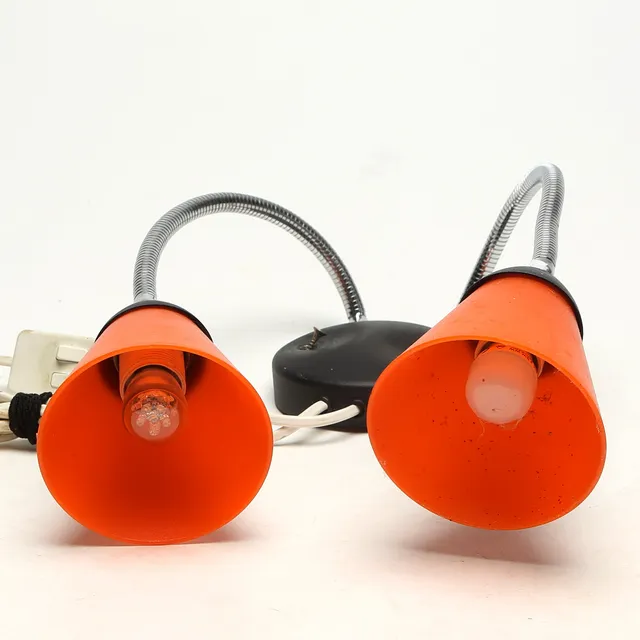 VÄGGLAMPA, metall/plast.